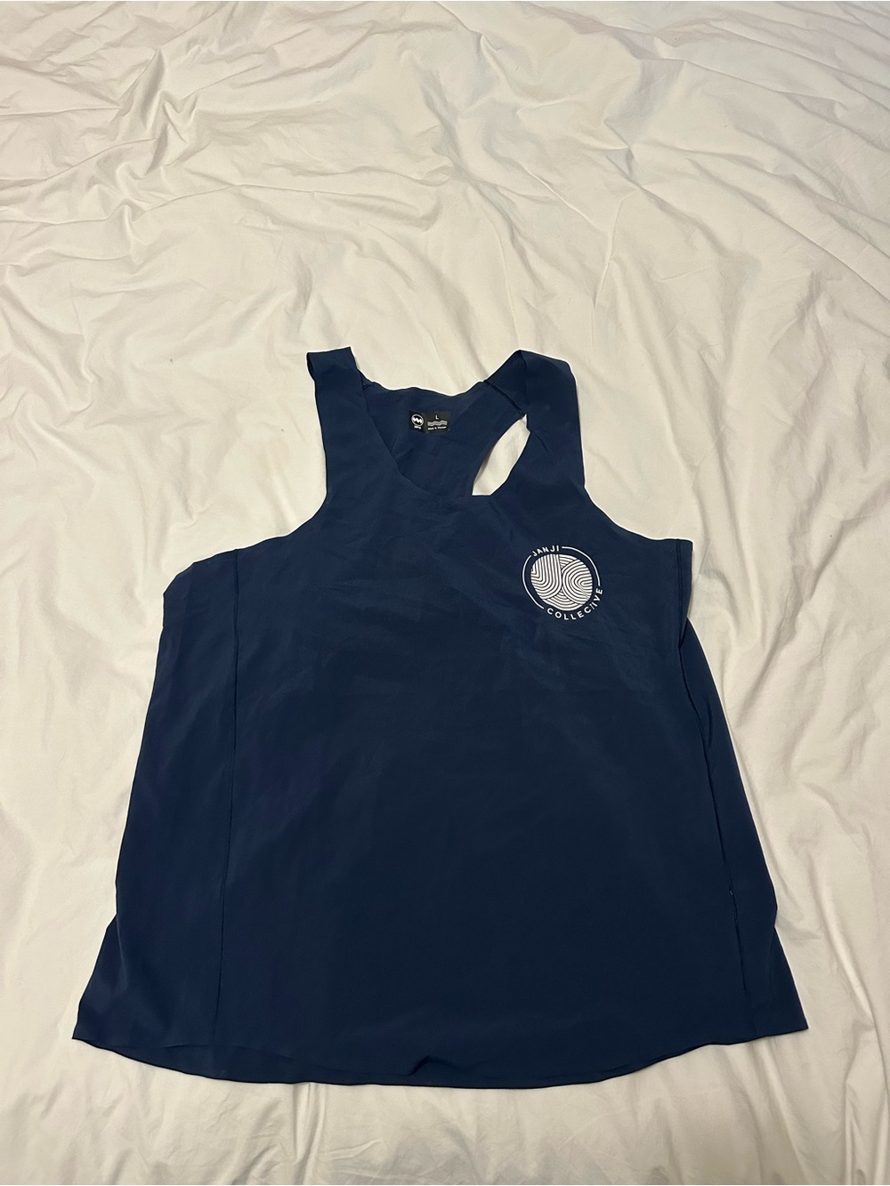 Janji Collective UFO singlet navy lightweight running top L